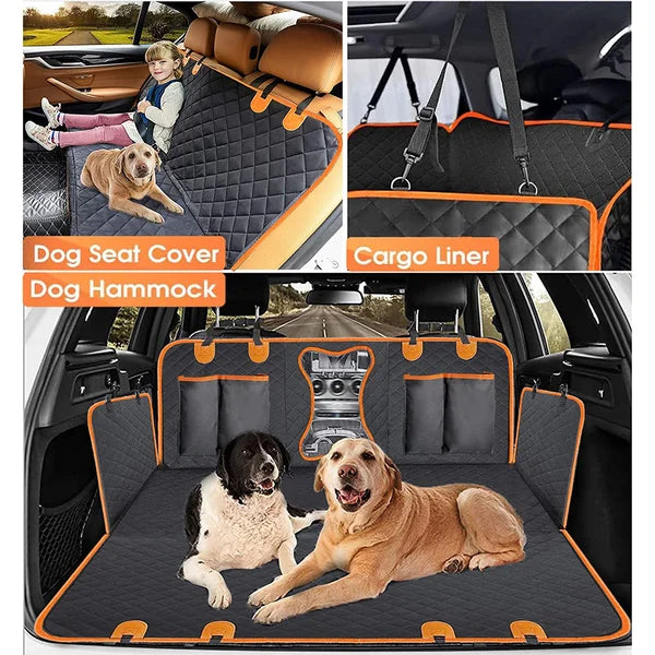 PawPlanet™ Premium Dog Car Seat Cover with Hard Bottom – Comfort & Protection