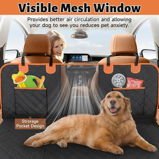 PawPlanet™ Premium Dog Car Seat Cover with Hard Bottom – Comfort & Protection